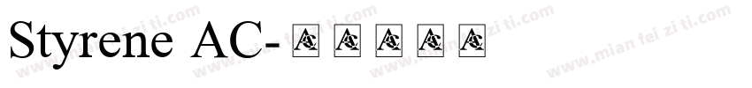 Styrene AC字体转换